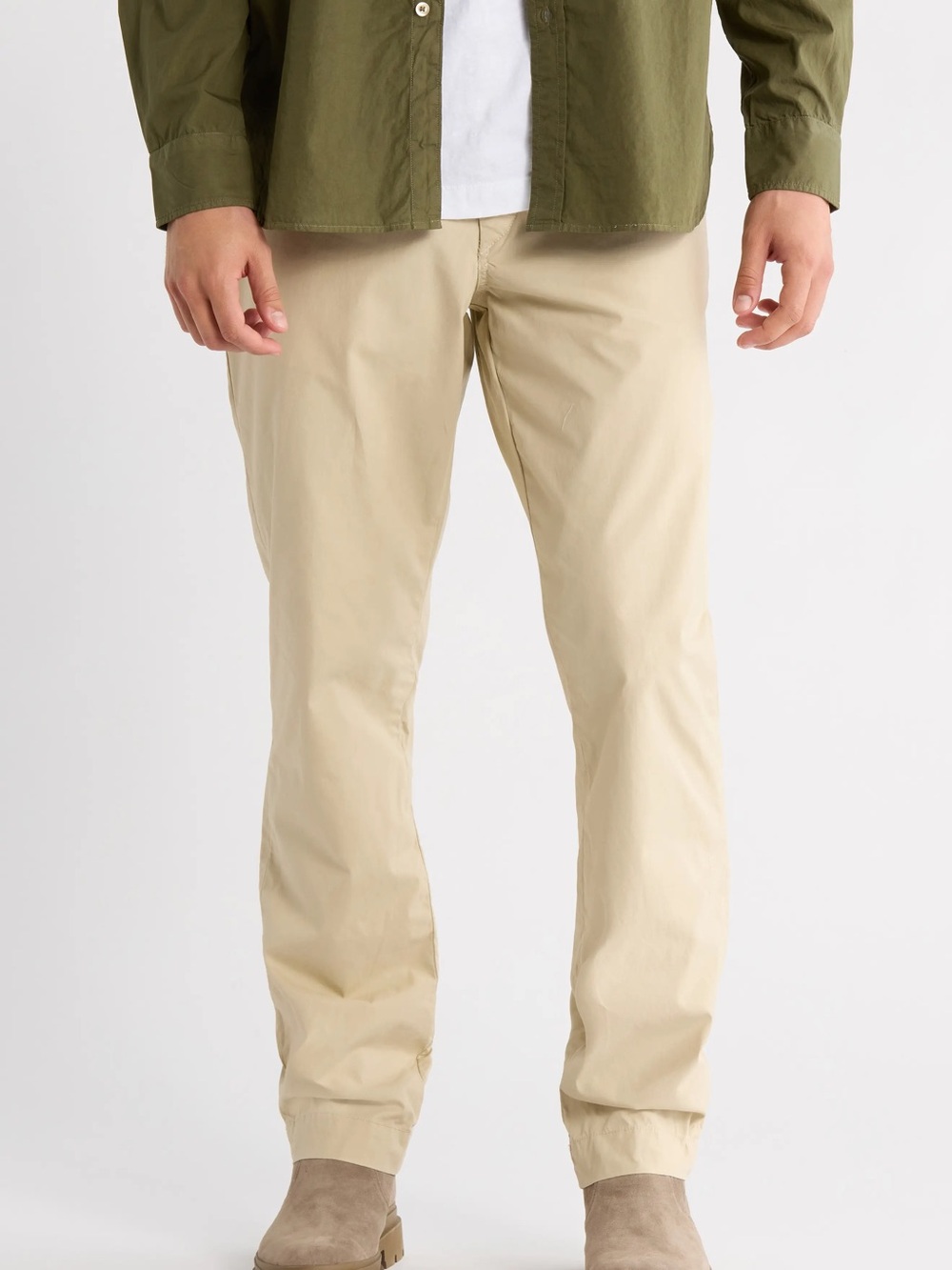 BUCK MASON Parachute Poplin Officer Pant Light Beige Chinos Khaki Pants